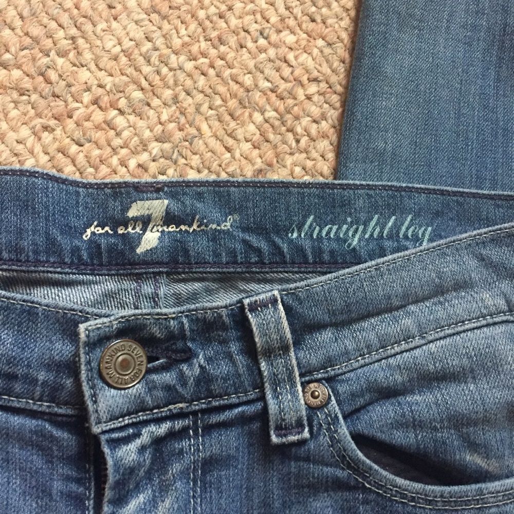 7 for all Mankind Distressed Jeans - Picture 2 of 7